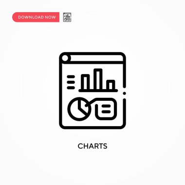 Grafik vektör simgesi. Web sitesi veya mobil uygulama için modern, basit düz vektör çizimi
