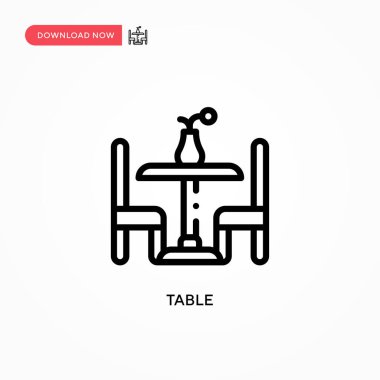 Tablo vektör simgesi. Web sitesi veya mobil uygulama için modern, basit düz vektör çizimi