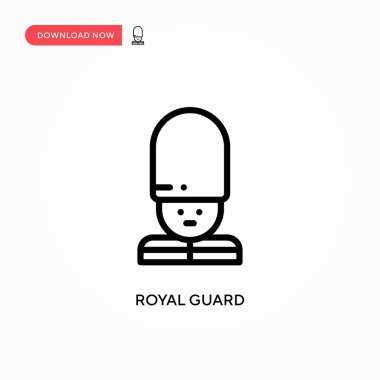 Kraliyet koruma vektör simgesi. Web sitesi veya mobil uygulama için modern, basit düz vektör çizimi