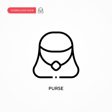 Çanta vektör ikonu. Web sitesi veya mobil uygulama için modern, basit düz vektör çizimi