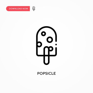 Dondurma vektör simgesi. Web sitesi veya mobil uygulama için modern, basit düz vektör çizimi