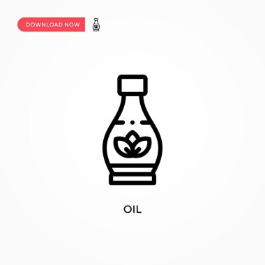 Yağ vektör simgesi. Web sitesi veya mobil uygulama için modern, basit düz vektör çizimi
