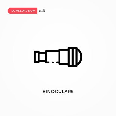 Dürbün vektör simgesi. Web sitesi veya mobil uygulama için modern, basit düz vektör çizimi