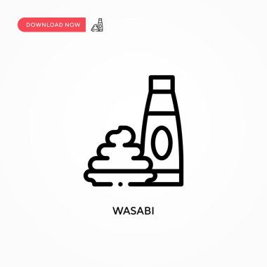 Wasabi vektör simgesi. Web sitesi veya mobil uygulama için modern, basit düz vektör çizimi