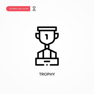 Ödül vektör simgesi. Web sitesi veya mobil uygulama için modern, basit düz vektör çizimi