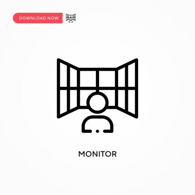 Vektör simgesini izle. Web sitesi veya mobil uygulama için modern, basit düz vektör çizimi