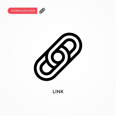 Bağlantı vektör simgesi. Web sitesi veya mobil uygulama için modern, basit düz vektör çizimi