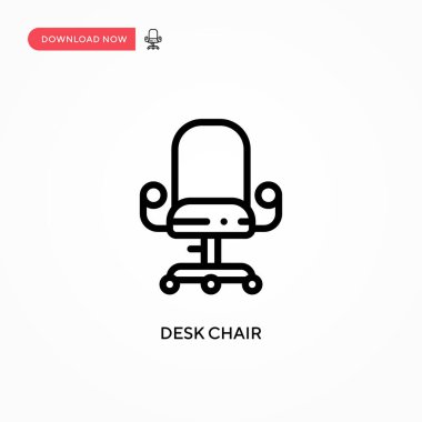 Masa başı vektör simgesi. Web sitesi veya mobil uygulama için modern, basit düz vektör çizimi