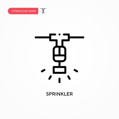 Fıskiye vektör simgesi. Web sitesi veya mobil uygulama için modern, basit düz vektör çizimi