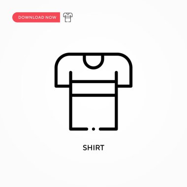Gömlek vektör simgesi. Web sitesi veya mobil uygulama için modern, basit düz vektör çizimi