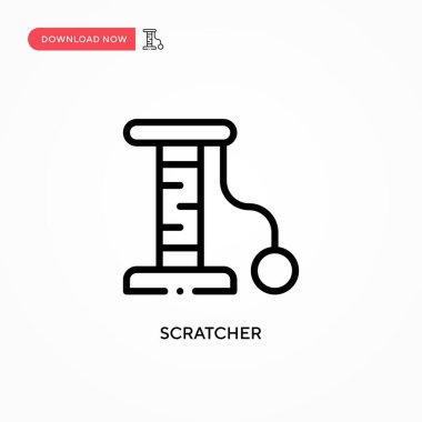 Kazıyıcı vektör simgesi. Web sitesi veya mobil uygulama için modern, basit düz vektör çizimi