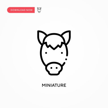 Minyatür vektör simgesi. Web sitesi veya mobil uygulama için modern, basit düz vektör çizimi