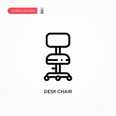 Masa başı vektör simgesi. Web sitesi veya mobil uygulama için modern, basit düz vektör çizimi