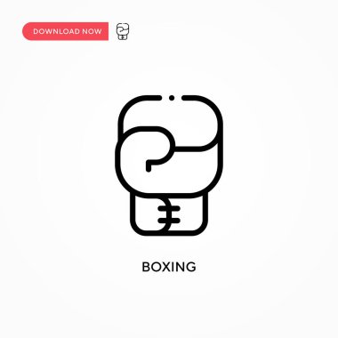 Boks vektör simgesi. Web sitesi veya mobil uygulama için modern, basit düz vektör çizimi