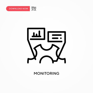 Vektör simgesi izleniyor. Web sitesi veya mobil uygulama için modern, basit düz vektör çizimi