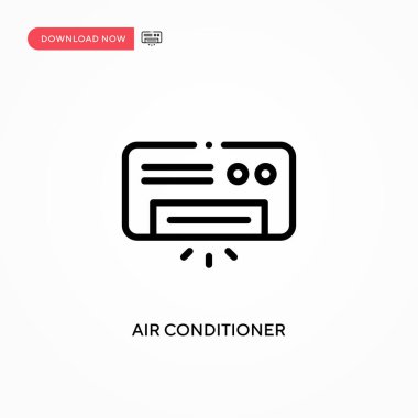 Klima vektör simgesi. Web sitesi veya mobil uygulama için modern, basit düz vektör çizimi