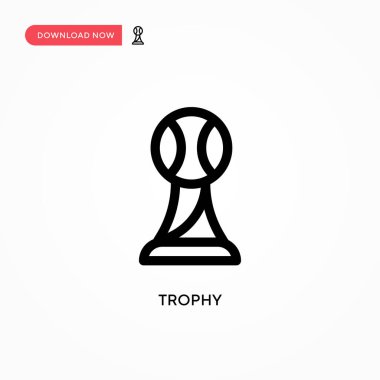 Ödül vektör simgesi. Web sitesi veya mobil uygulama için modern, basit düz vektör çizimi
