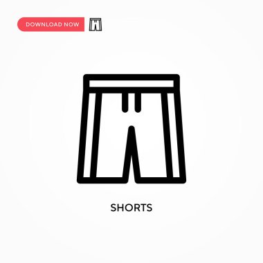 Kısa vektör simgesi. Web sitesi veya mobil uygulama için modern, basit düz vektör çizimi