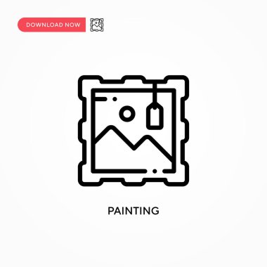 Vektör simgesi boyanıyor. Web sitesi veya mobil uygulama için modern, basit düz vektör çizimi