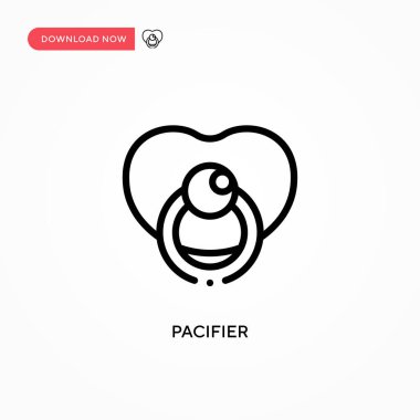 Emzik vektör simgesi. Web sitesi veya mobil uygulama için modern, basit düz vektör çizimi