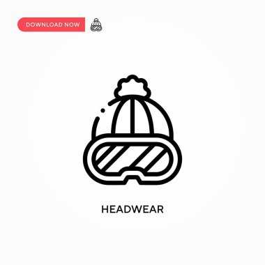 Başlık vektör simgesi. Web sitesi veya mobil uygulama için modern, basit düz vektör çizimi