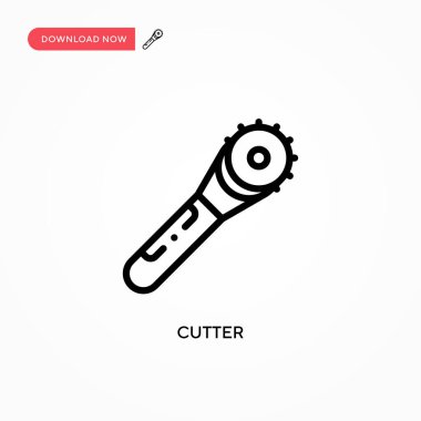 Kesici vektör simgesi. Web sitesi veya mobil uygulama için modern, basit düz vektör çizimi
