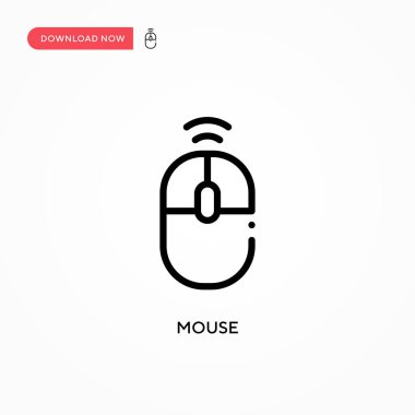 Fare vektör simgesi. Web sitesi veya mobil uygulama için modern, basit düz vektör çizimi
