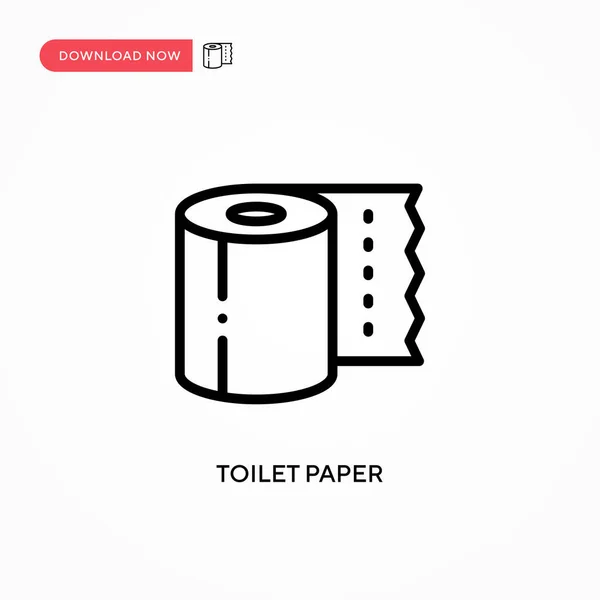 Toalettpapper Vektor Ikon Modern Enkel Platt Vektor Illustration För Webbplats — Stock vektor