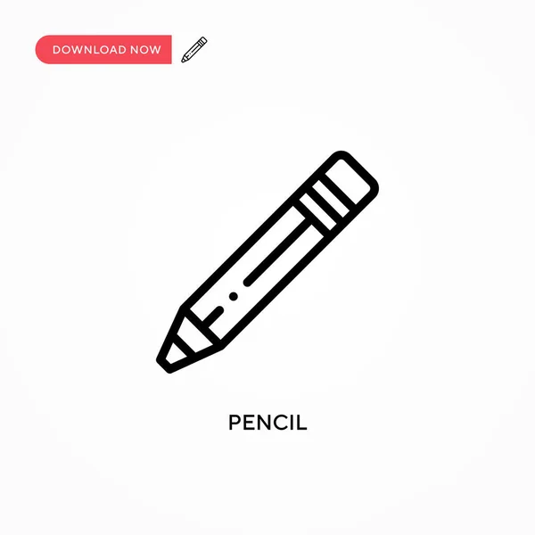 Pencil Vector Icon Modern Simple Flat Vector Illustration Web Site — Stock Vector