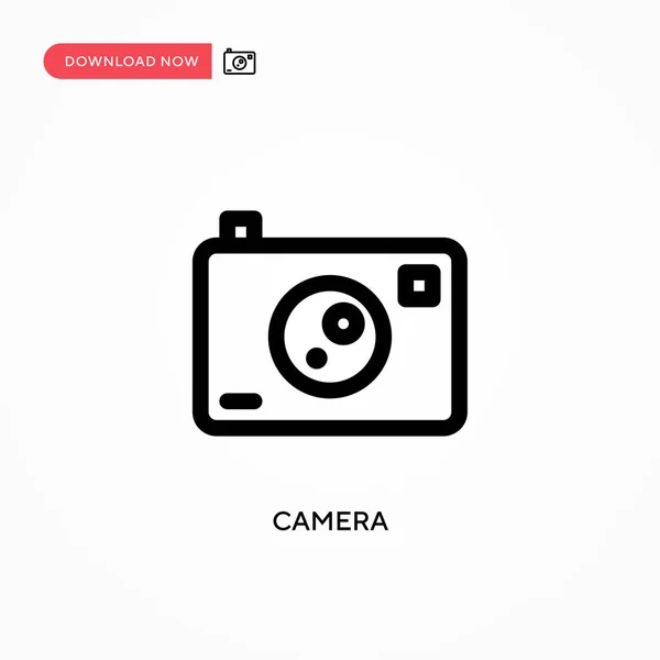 Kamera Vektor Symbol Moderne Einfache Flache Vektordarstellung Für Website Oder — Stockvektor