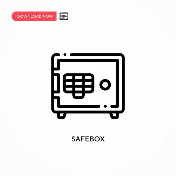 Ícone Vetor Safebox Ilustração Vetorial Plana Moderna Simples Para Web — Vetor de Stock