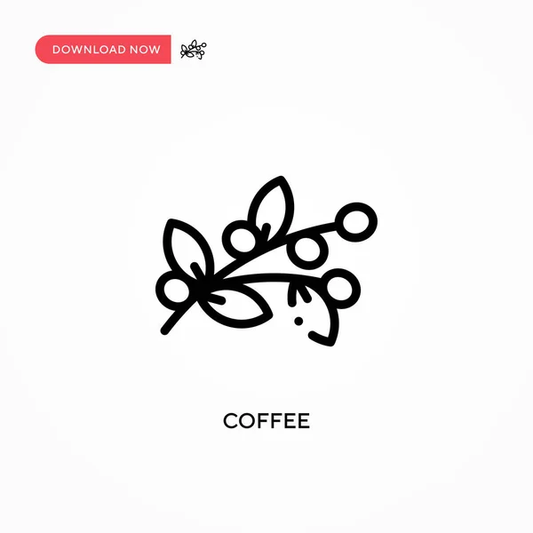 Coffee Vector Icon Modern Simple Flat Vector Illustration Web Site — Stock Vector