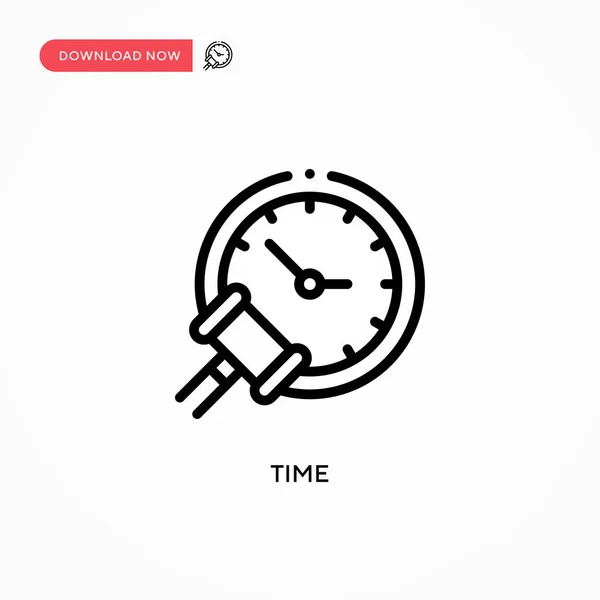Часовий Вектор Піктограми Сучасна Проста Плоска Векторна Ілюстрація Веб Сайту — стоковий вектор