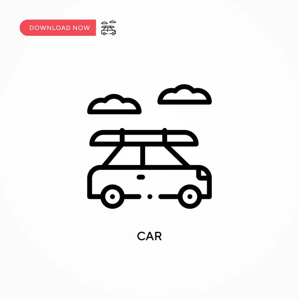 Icono Vector Coche Moderno Simple Ilustración Vector Plano Para Sitio — Vector de stock