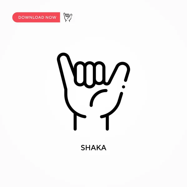 Shaka vektör simgesi. Web sitesi veya mobil uygulama için modern, basit düz vektör çizimi