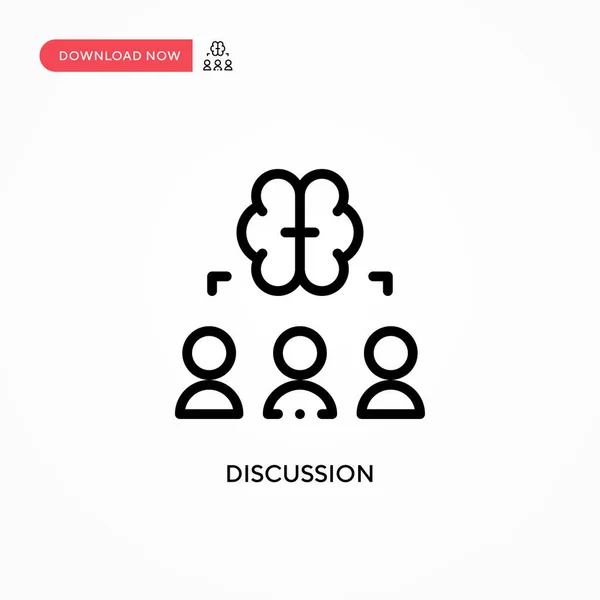 Diskussionsvektorsymbol Moderne Einfache Flache Vektordarstellung Für Website Oder Mobile App — Stockvektor