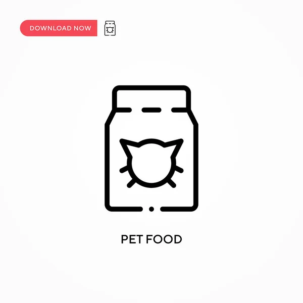 Ícone Vetor Alimentos Para Animais Ilustração Vetorial Plana Moderna Simples —  Vetores de Stock