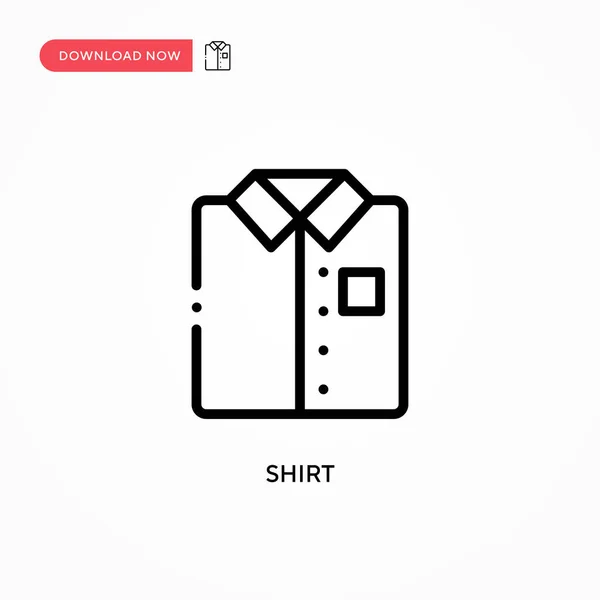 Camisa Ícone Vetor Ilustração Vetorial Plana Moderna Simples Para Web — Vetor de Stock