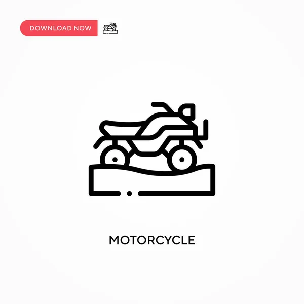 Icono Vector Motocicleta Moderno Simple Ilustración Vector Plano Para Sitio — Archivo Imágenes Vectoriales
