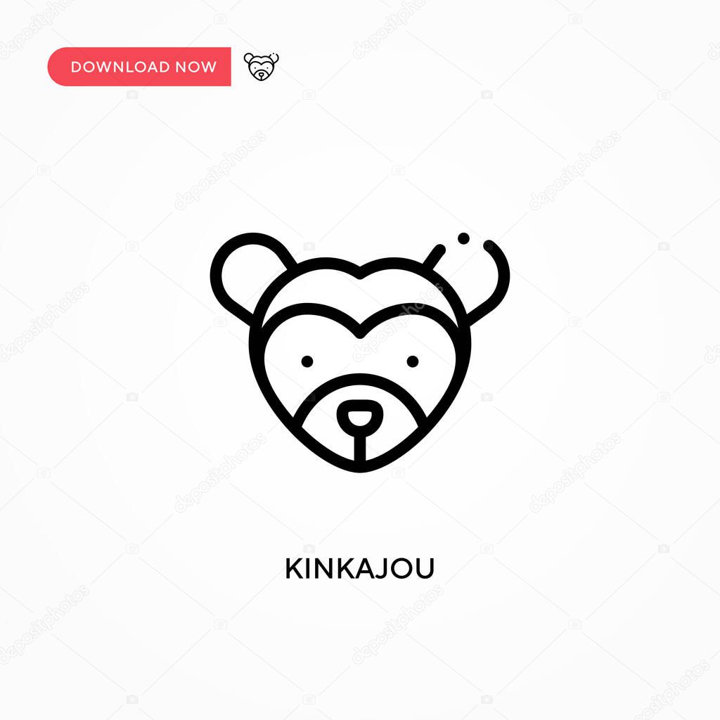 Kinkajou vector icon. Modern, simple flat vector illustration for web site or mobile app