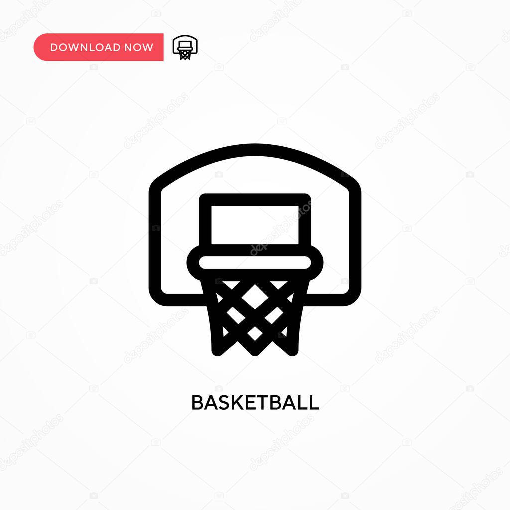 Basketball vector icon. Modern, simple flat vector illustration for web site or mobile app