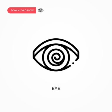 Göz vektör simgesi. Web sitesi veya mobil uygulama için modern, basit düz vektör çizimi