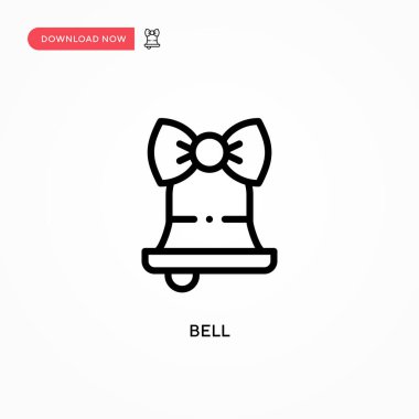 Çan vektör simgesi. Web sitesi veya mobil uygulama için modern, basit düz vektör çizimi