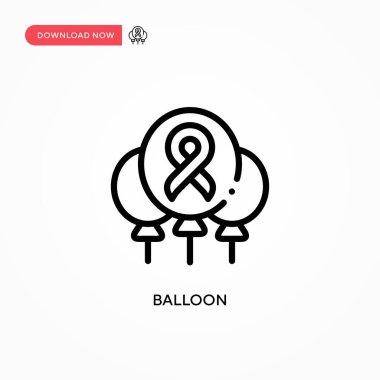Balon vektör simgesi. Web sitesi veya mobil uygulama için modern, basit düz vektör çizimi