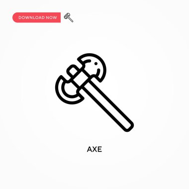 Axe vektör simgesi. Web sitesi veya mobil uygulama için modern, basit düz vektör çizimi
