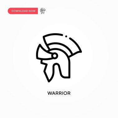 Savaşçı vektör simgesi. Web sitesi veya mobil uygulama için modern, basit düz vektör çizimi