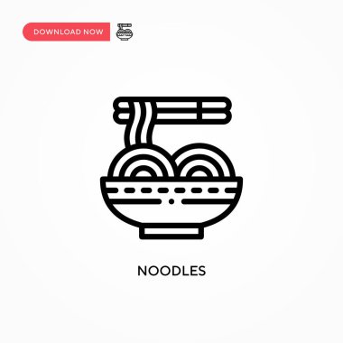 Erişte vektör simgesi. Web sitesi veya mobil uygulama için modern, basit düz vektör çizimi