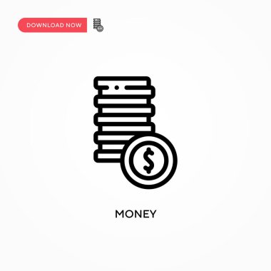 Para vektör simgesi. Web sitesi veya mobil uygulama için modern, basit düz vektör çizimi