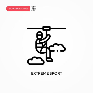 Ekstrem spor vektör ikonu. Web sitesi veya mobil uygulama için modern, basit düz vektör çizimi