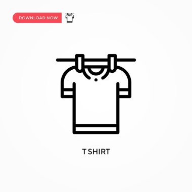 Tişört vektör simgesi. Web sitesi veya mobil uygulama için modern, basit düz vektör çizimi